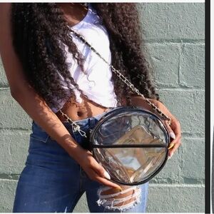 Capri Designs Canteen Crossbody - Black and Clear